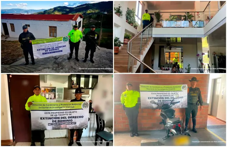 Lujosas camionetas y casas con piscina: ocupan bienes por $9.000 millones a banda que extraía oro ilícito en Antioquia
