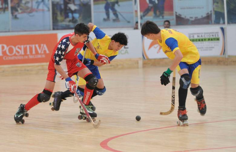 La Selección Colombia sub-19 varones venció de manera contundente a Estados Unidos y se quedó con el cupo al Mundial de Italia. FOTO CORTESÍA FEDEPATIN 