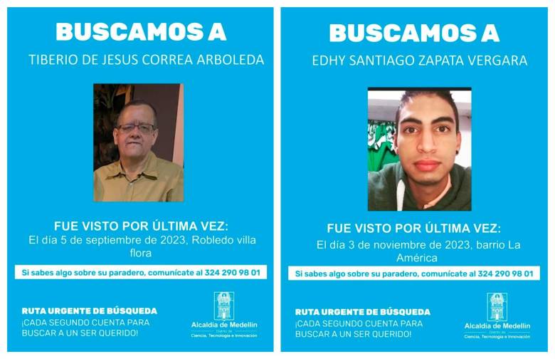 113 familias sufren la desaparición de un ser querido en Medellín: 7 casos son de los tres últimos meses