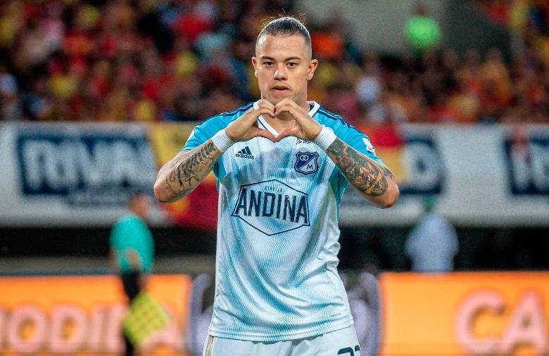 Leonardo Castro, goleador de Millonarios. FOTO tomada@millosFCoficial