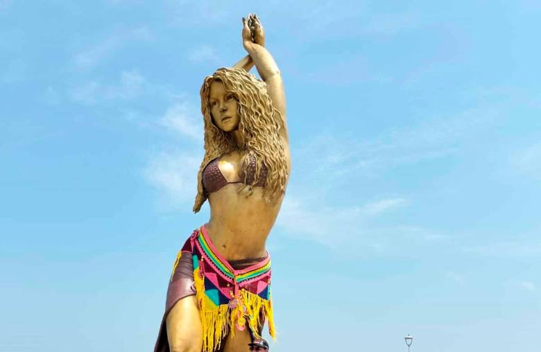 La estatua de Shakira es uno de los lugares más visitados en Barranquilla. FOTO LUZ ÉLIDA MOLINA MARÍN 