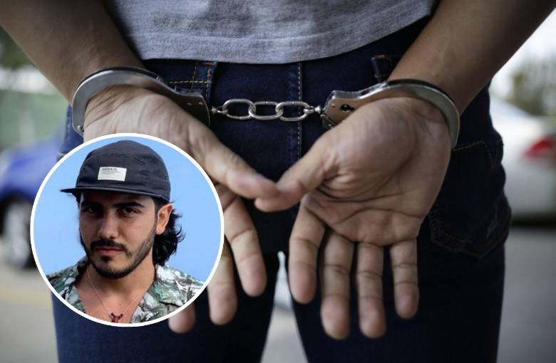 Juan Diego Echavarría Arango, alias Se lo Juro, presunto integrante de la banda El Mesa, es el quinto capturado por la desaparición del ingeniero Andrés Camilo Peláez Yepes (detalle) en 2022. FOTO: COLPRENSA Y CORTESÍA