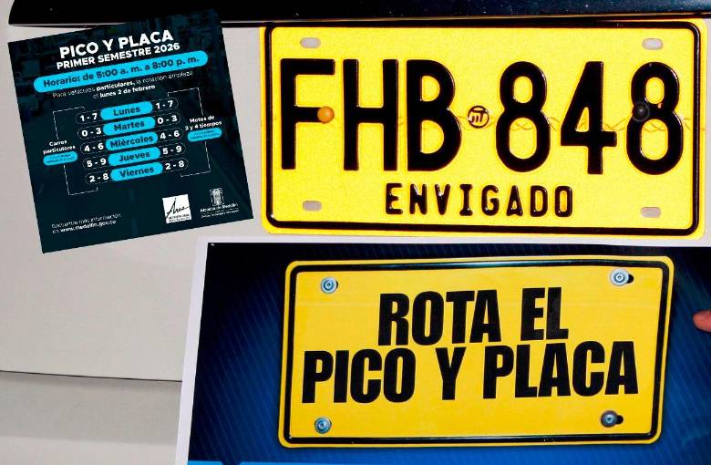 Tenga en cuenta que, partir de este lunes 2 de febrero de 2026, cambia la rotación del Pico y Placa para el primer semestre, en Medellín y toda el área metropolitana. FOTO: El Colombiano.