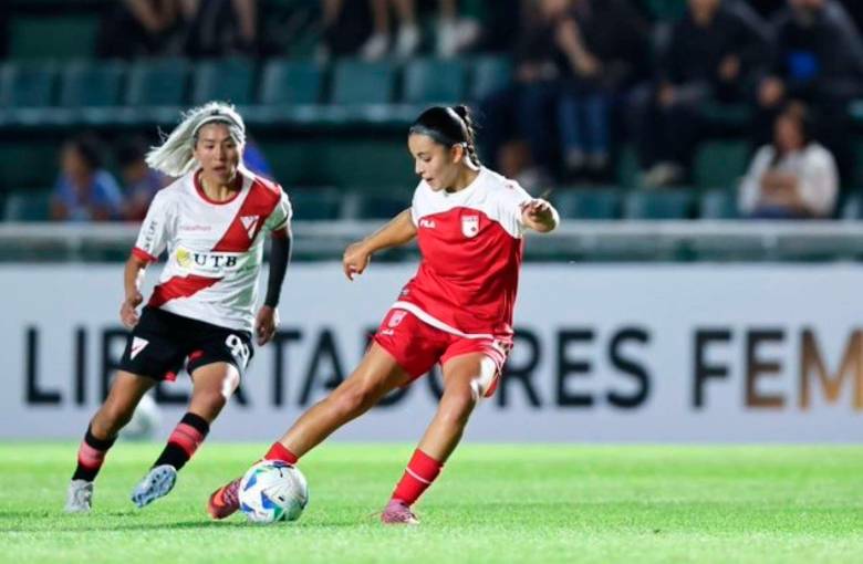 Independiente Santa Fe goleó en su debut en la Copa Libertadores Femenina que s disputa en Buenos Aires, Argentina. FOTO TOMADA X @LibertadoresFEM