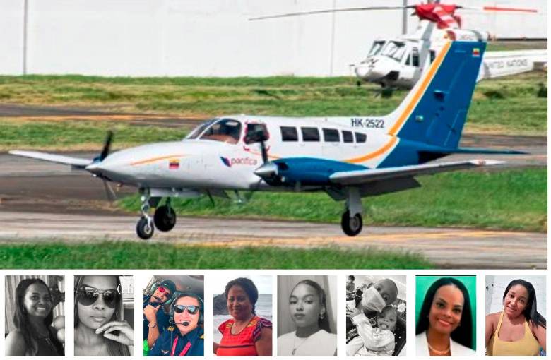 Las autoridades avanzan en la búsqueda de estas diez personas que desaparecieron cuando volaban en la aeronave que los transportaba desde Juradó, Chocó, hacia Medellín, donde pretendían de ahí movilizarse hacia los lugares donde residían. FOTOS: CORTESÍA