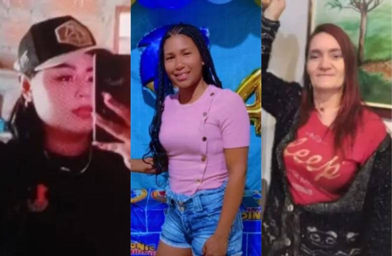 De izquierda a derecha: Dayana Rodríguez Bohórquez, de 24 años; Luz Mary Chacoa Díaz, de 30 años, y Sonia Omaira Silva Martínez, de 54 años. Estas tres mujeres fueron asesinadas esta semana en Antioquia y señalan a sus compañeros sentimentales por estos hechos. En estos casos también fue asesinada María Eugenia Cardona Osorio, de 78 años. FOTOS: CORTESÍA