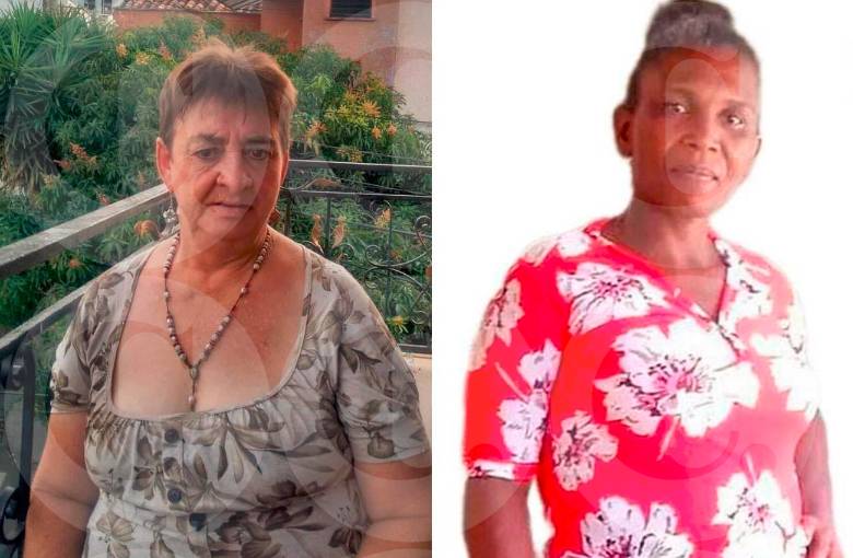 Luz Omaira Montoya Palacio (izq.), de 63 años, y Ledys María Arrieta Tapias (der.), de 50, fueron las dos mujeres asesinadas este fin de semana en Antioquia. FOTOS: CORTESÍA