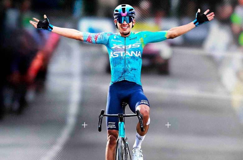 El ciclista colombiano Harold Tejada quien corre para Astana fue anunciado como nuevo corredor del Team Ineos en el que están sus compatriotas Egan Bernal y Brandon Rivera. FOTO @XINEOS