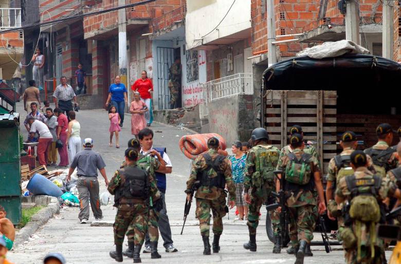 La Orión se hizo con el argumento de acabar con el dominio de las milicias guerrilleras de la comuna 13. FOTO EL COLOMBIANO