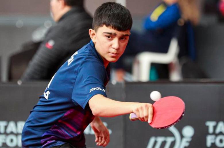 El antioqueño Emanuel Otálvaro García, subcampeón del Gran Smash 2026 disputado en Singapur. FOTO MANUEL SALDARRIAGA 