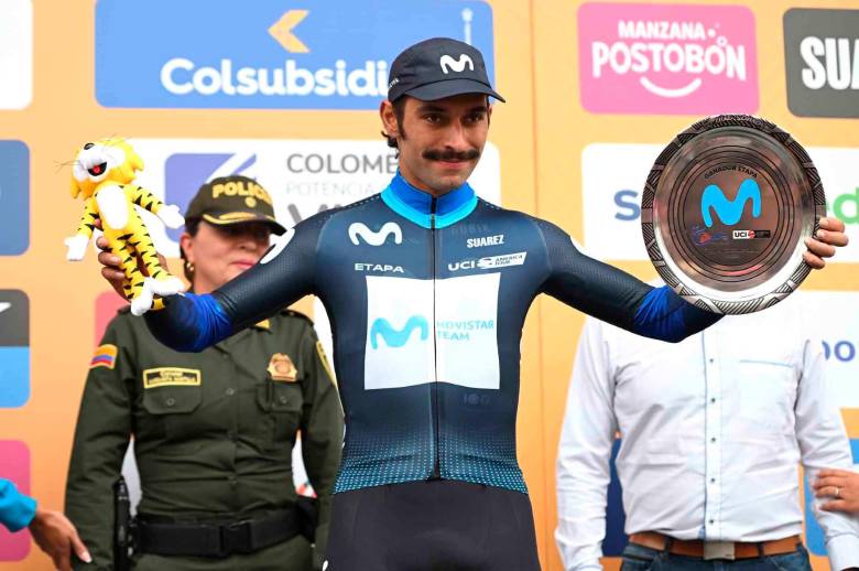 El ciclista antioqueño Fernando Gaviria renovó su vinculación con el Movistar Team. FOTO CORTESÍA MOVISTAR