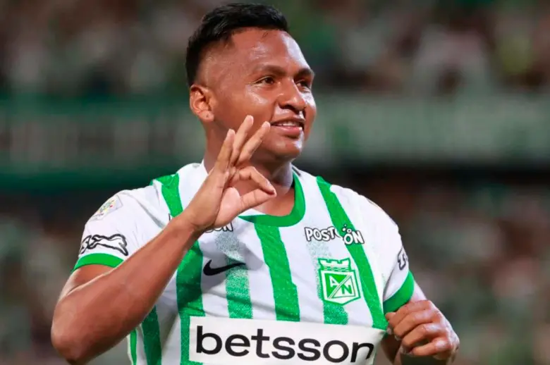 Alfredo Morelos delantero de Atlético Nacional y uno de los jugadores de mayor rendimiento en el equipo que dirige Diego Arias. FOTO MANUEL SALDARRIAGA 