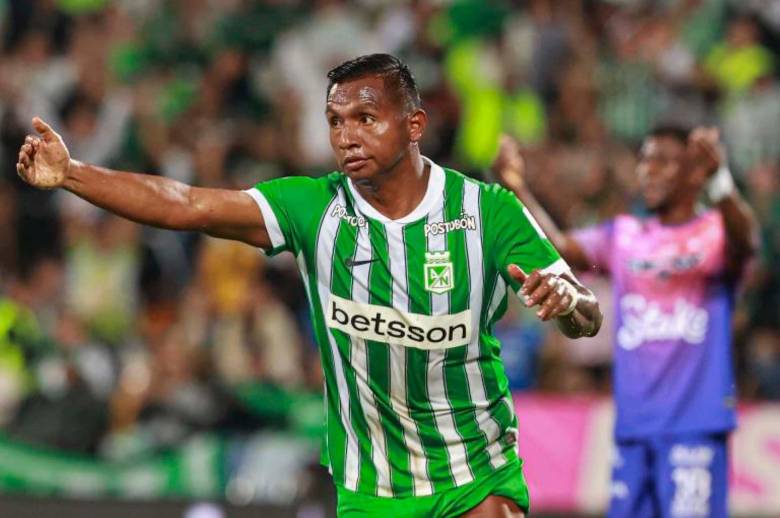 Alfredo Morelos comanda el ataque de Atlético Nacional para el duelo ante Internacional de Bogotá, en el comopromiso que se disputará en el Atanasio Girardot. FOTO MANUEL SALDARRIAGA 
