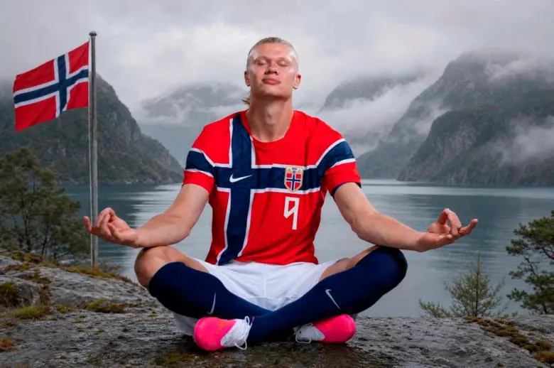 El delantero Erling Haaland, que brilla con el Manchester City en la Liga Premier vivirá desde este martes su primer Mundial en la cita de Norteamérica. FOTO TOMADA X@ErlingHaaland