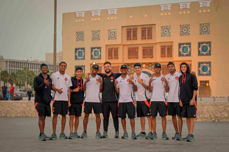 Este es una de las postales que compartió la Selección Colombia de su paseo por Doha, antes de regresar a entrenamientos para preparar el duelo contra Francia. FOTO CORTESÍA FCF 
