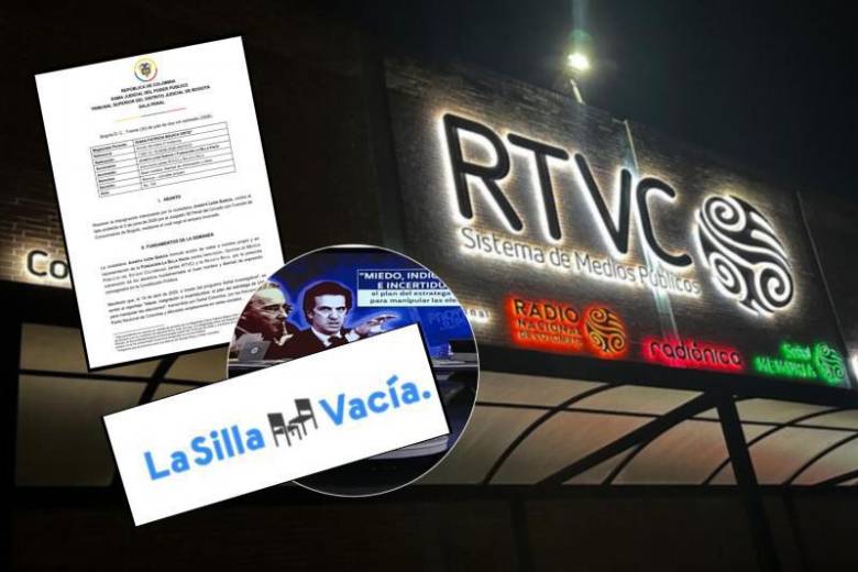 Los medios RTVC y la revista Raya deberán rectificar los señalamientos lanzados a La Silla Vacía y su directora, Juanita León. Fotos: Colprensa, captura de fallo judicial y La Silla Vacía