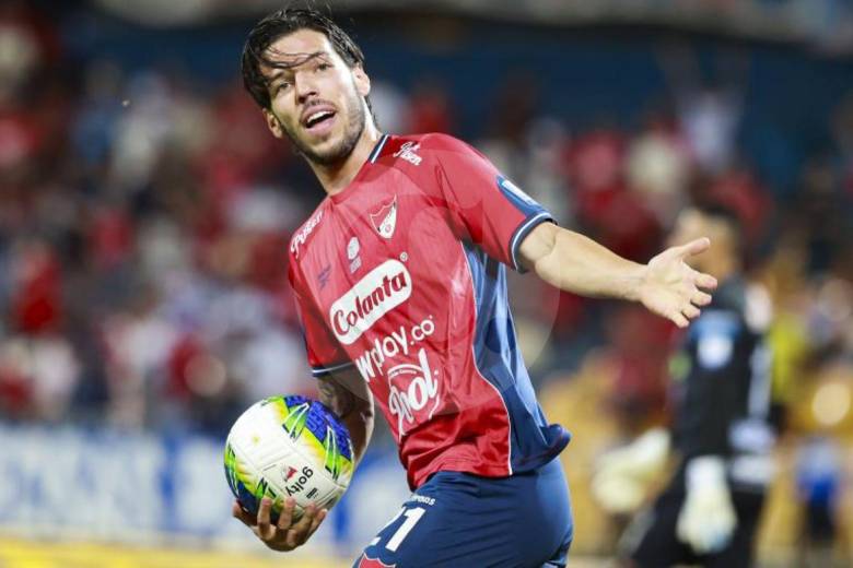 El volante Agustín Martegani es uno de los jugadores del Poderoso que mejor nivel ha mostrado en la temporada. FOTO MANUEL SALDARRIAGA 