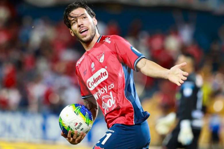 El volante Agustín Martegani es uno de los jugadores del Poderoso que mejor nivel ha mostrado en la temporada. FOTO MANUEL SALDARRIAGA 