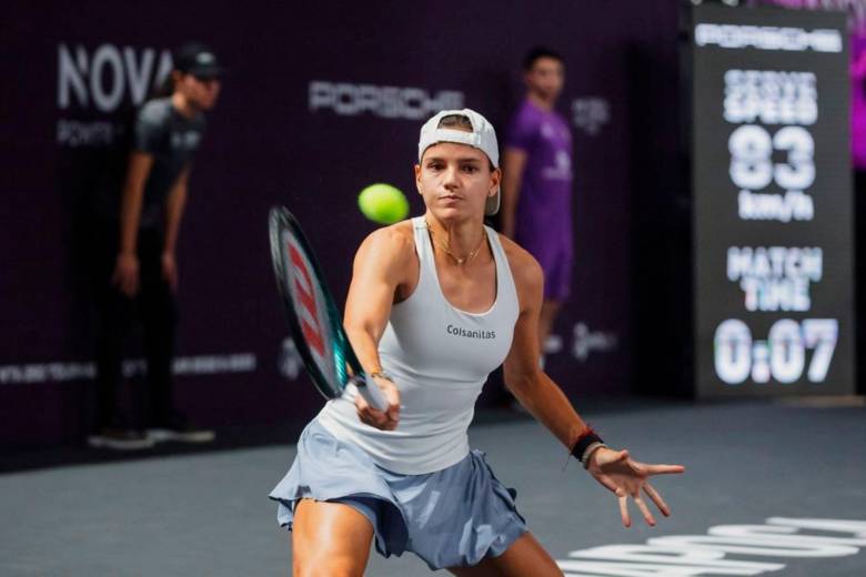 Emiliana Arango es una de las tenistas que ha hecho parte del Equipo femenino de Colombia para la Billie Jean King Cup. FOTO FEDECOLTENIS