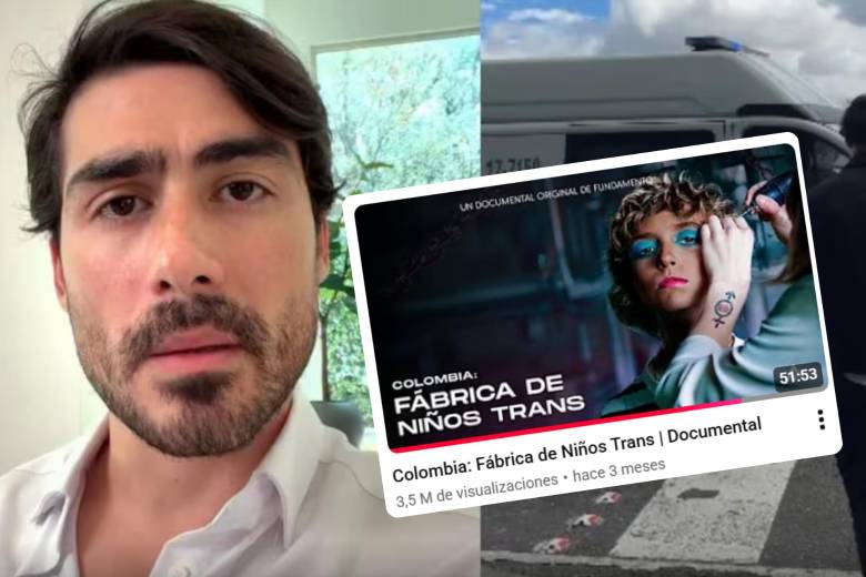 Samuel Adrián es un creador de contenido y documentalista mexicano, director de ‘Colombia: fábrica de niños trans’, producción que aborda tratamientos y protocolos relacionados con la transición de género en menores. Foto: Tomada de X @ABDELAESPRIELLA / YouTube ‘Colombia: fábrica de niños trans’