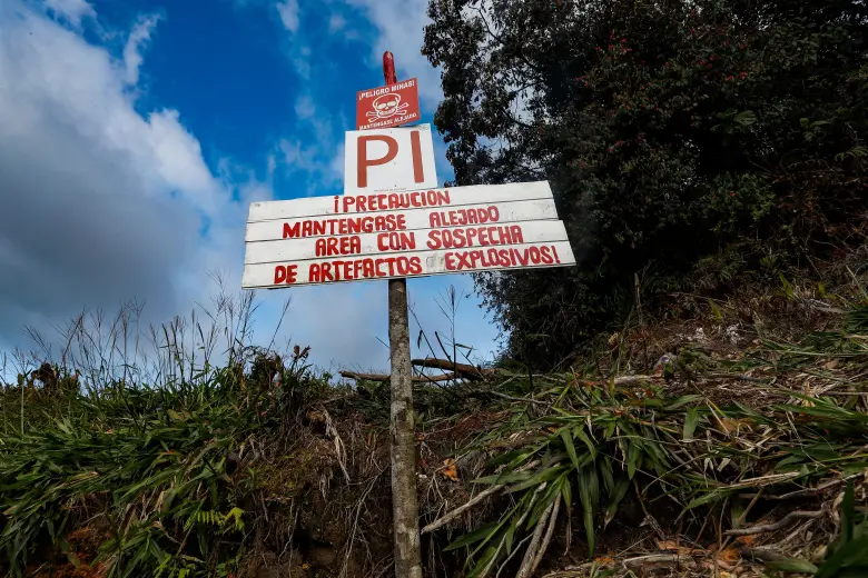 De acuerdo con la JEP, la acreditación de los exmilitares como víctimas se dio al establecer que su integridad y proyectos de vida se vieron afectados por causa de minas antipersonal. FOTO Manuel Saldarriaga