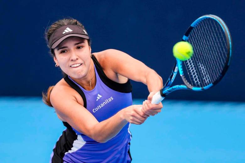 La colombiana Camila Osorio se despidió del WTA 250 de Rabat en Marruecos y ahora se concentrará en lo que será su participación en Roland Garros. FOTO GETTY 