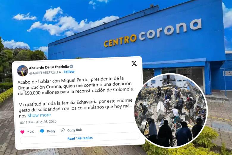 Foto: Corona / X @ABDELAESPRIELLA / AFP