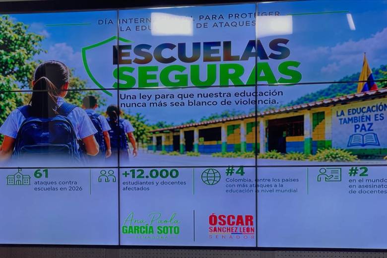 Hasta 500 meses de cárcel podrían enfrentar los grupos armados que atenten contra la vida de los profesores en el país. FOTO: Tomada de redes sociales de @AnaPaolaGarciaU