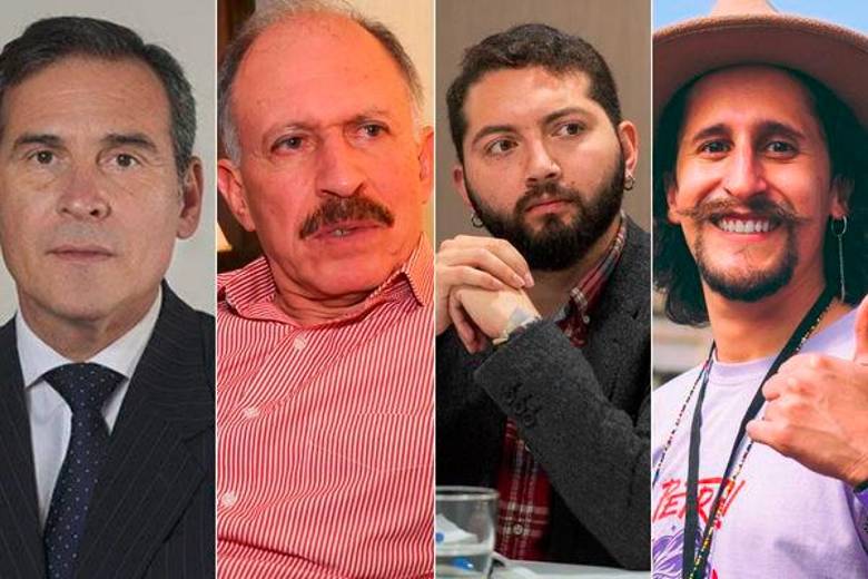 Embajadores designados Juan Manuel Corzo, Temístocles Ortega y Moisés Ninco Daza y cónsul designado en Chile Sebastián Guanumen. 