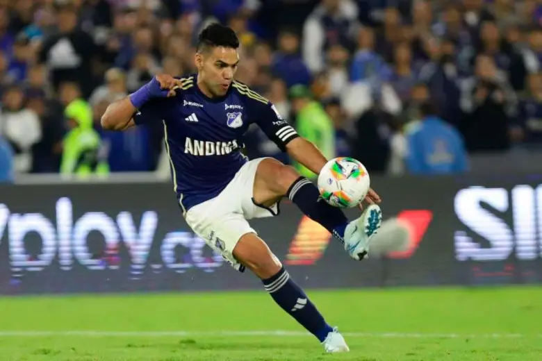 Radamel Falcao García regresa al fútbol colombiano para jugar con Millonarios, el Tigre sueña con alcanzar el título con el club de sus amores. FOTO COLPRENSA 