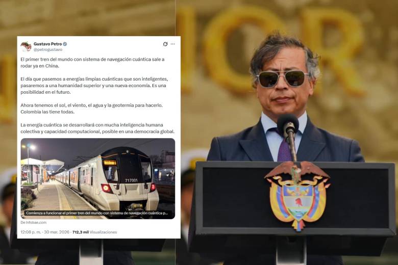 Fact check: Petro y el “tren cuántico en China” que provocó burlas en redes. Foto: Presidencia / captura de pantalla X
