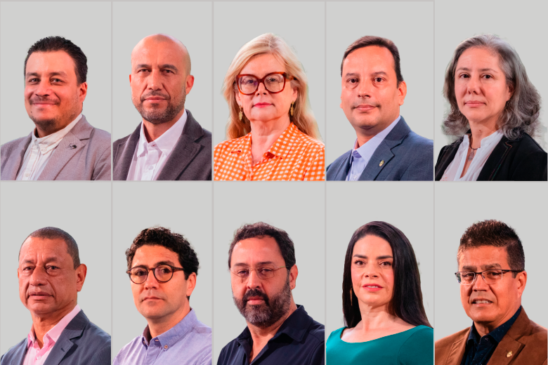 Estos son los 10 candidatos a la rectoria de la Universidad de Antioquia. FOTOS Cortesía U. de A.