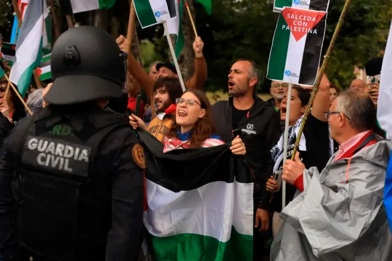 Cancelada, por incidentes y protestas propalestina, la última etapa de la Vuelta a España 