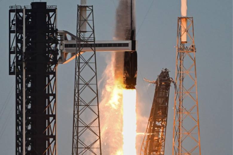 Llegan cuatro nuevos tripulantes a la Estación Espacial Internacional. FOTO: AFP