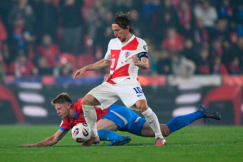 Luka Modric, capitán croata de 40 años y con 193 partidos, participará en su quinto Mundial (2006, 2014, 2018 y 2022). FOTO: Getty 