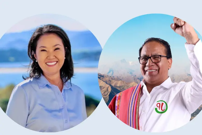 Así van las elecciones presidenciales en Perú entre los candidatos Keiko Fujimori y Roberto Sánchez. FOTOS: Tomadas de Facebook - Keiko Fujimori - Roberto Sánchez