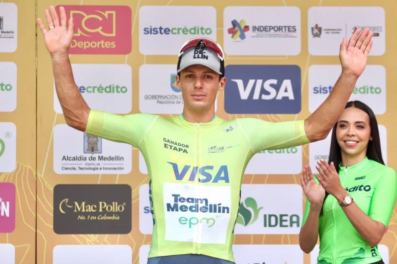 El antioqueño Wilmar Paredes ha ganado dos de las tres etapas que se han corrido en el Clásico RCN del 2026. El pedalista, nacido en Medellín, es uno de los criollos con más victorias este año: suma 16. FOTO cortesía Johan Marulanda
