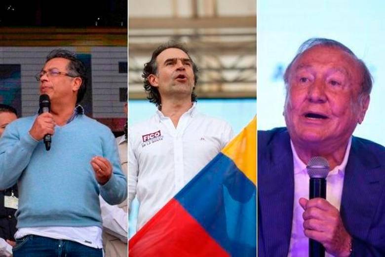 Con la salida de la contienda del candidato Federico Gutiérrez, las campañas de Petro y Hernández buscan hacerse con los votos que este alcanzó. FOTO: EL COLOMBIANO