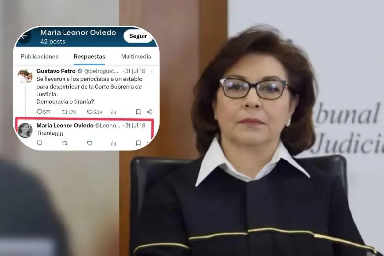 Los comentarios políticos de la magistrada María Leonor Oviedo Pinto. FOTO: Tribunal Superior de Bogotá