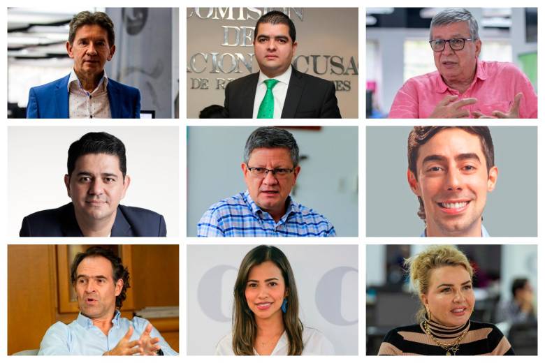 Algunos candidatos a la gobernación y la alcaldía. FOTOS EL COLOMBIANO y Cortesía