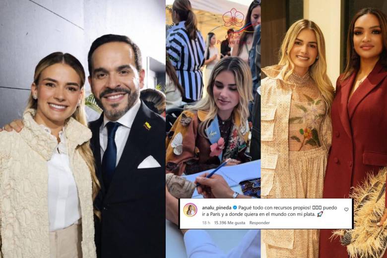 Ana Lucía Pineda respondió los cuestionamientos por su viaje a París en la Semana de la Moda, donde estuvo mostrando el trabajo de diseñadores y artesanos. Fotos: Colprensa y @analu_pineda