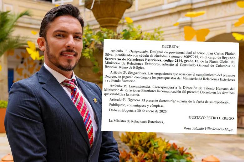Florián salió del cargo a mediados de enero pasado. Bastaron 15 días para que asumiera en otro puesto del Gobierno Nacional, ahora en el Ministerio de Relaciones Exteriores. FOTO: COLPRENSA/REFERENCIA