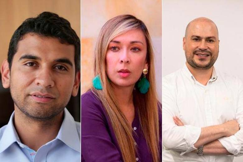 David Racero (Pacto Histórico), Katherine Miranda (Alianza Verde) y Julián Peinado (Partido Liberal) se disputan la Presidencia de la Cámara de Representantes. 