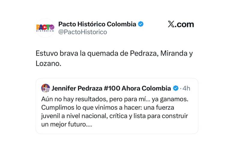 El tuit de la cuenta falsa que luego fue borrado. 