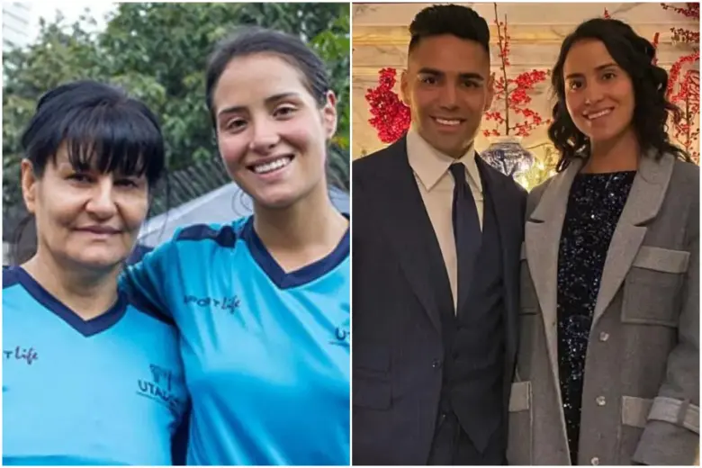 La hermana y madre de Falcao García. FOTO: Tomada de redes sociales @michgarciaz