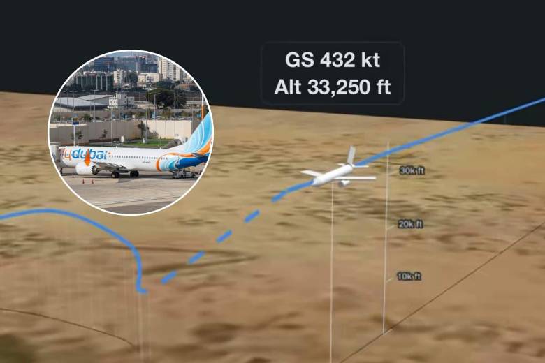 El avión de Flydubai que aterrizó en Tel Aviv cayó 14.000 pies en 29 segundos y un “terrorista” habría intentado estrellarlo. FOTOS: Captura de video - AFP