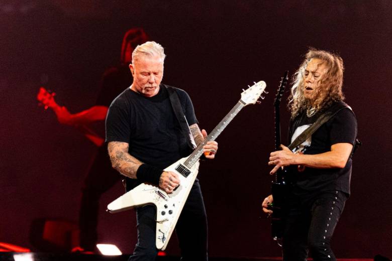James Hetfield, vocalista de Metallica, se apartó de hablar de política en medio de sus conciertos. Foto: Getty Images