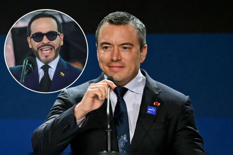 El presidente ecuatoriano, Daniel Noboa, le agradeció a su homólogo colombiano, Abelardo de la Espriella, por la reanudación de la venta de electricidad. Fotos: Getty Images y Colprensa