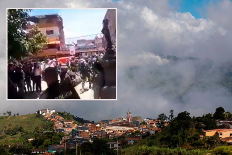 Los hechos se registraron en zona rural de Campamento, en el Norte de Antioquia. FOTOS EL COLOMBIANO y captura de video
