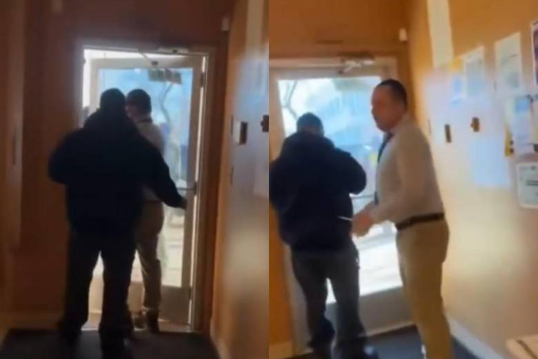 El Consulado de Ecuador en Minneapolis activó protocolos de seguridad tras el presunto intento de ingreso de un agente de ICE, según reportó la Cancillería ecuatoriana. FOTO: captura de video. 